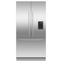 Fisher + Paykel RS90AU3 Integrated 90cm French Door Style Fridge Freezer 26658 - Ice + Water - Water