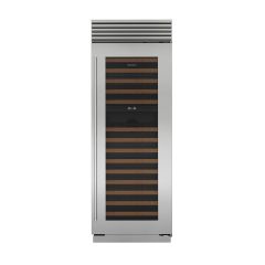 Sub Zero ICBCL3050W/S/T/R 762mm Classic Wine Storage, Right Hand Hinge, Stainless Steel and Glass wi